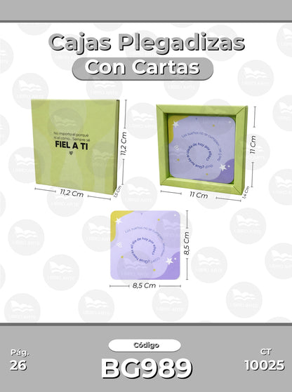 Cajas Plegadizas con Cartas