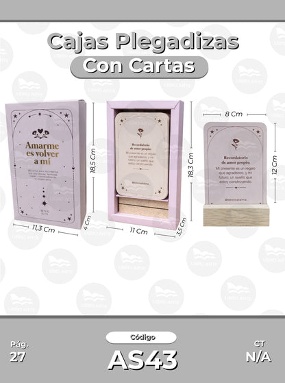 Cajas Plegadizas con Cartas