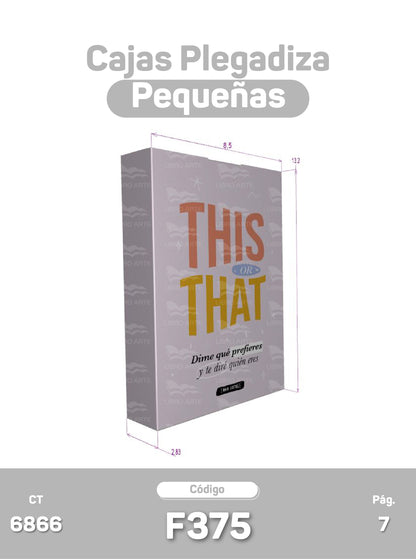 Cajas Plegadizas Pequeñas