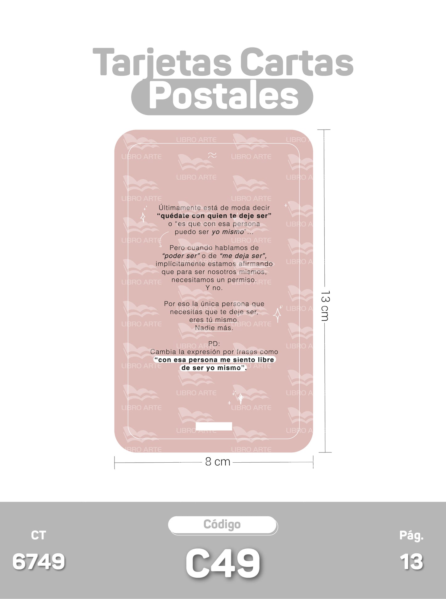 Tarjetas Cartas Postales